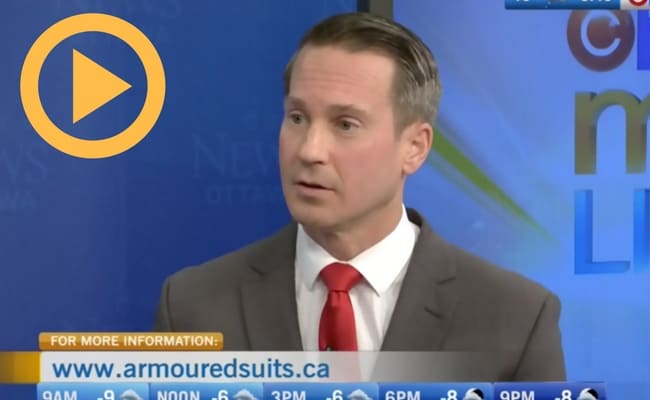 Joshua Clarke Criminal Defence Lawyer Ottawa Armoured Suits